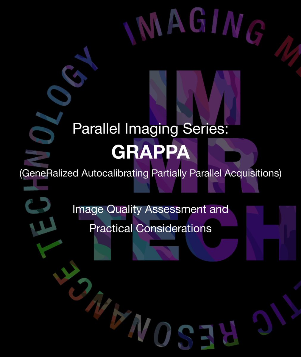 immrtech's tweet photo. Acceleration based on parallel imaging can be very effective in reducing scan time, but is it always worth it? No surprise that GRAPPA is another version of the too-short-blanket dilemma: be careful in selling quality for speed. https://t.co/Dlr171odE9