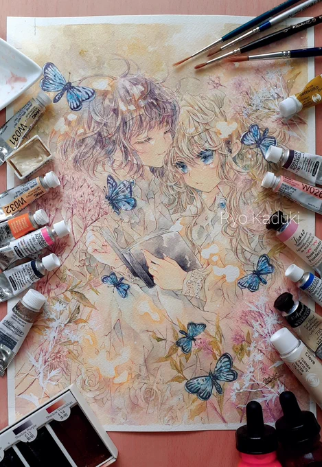 あの日を思い出す #透明水彩 #百合 https://t.co/N9cUVYFz5F 