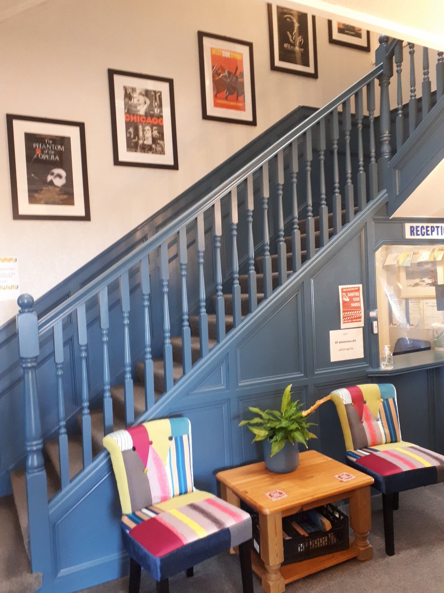 You know it's going to be a good guest house when <a href="/RuthieHenshall/">Ruthie Henshall</a> is on the wall! Same poster I had in my university bedroom. <a href="/Hotelsinnewquay/">Kenton Hotel</a>