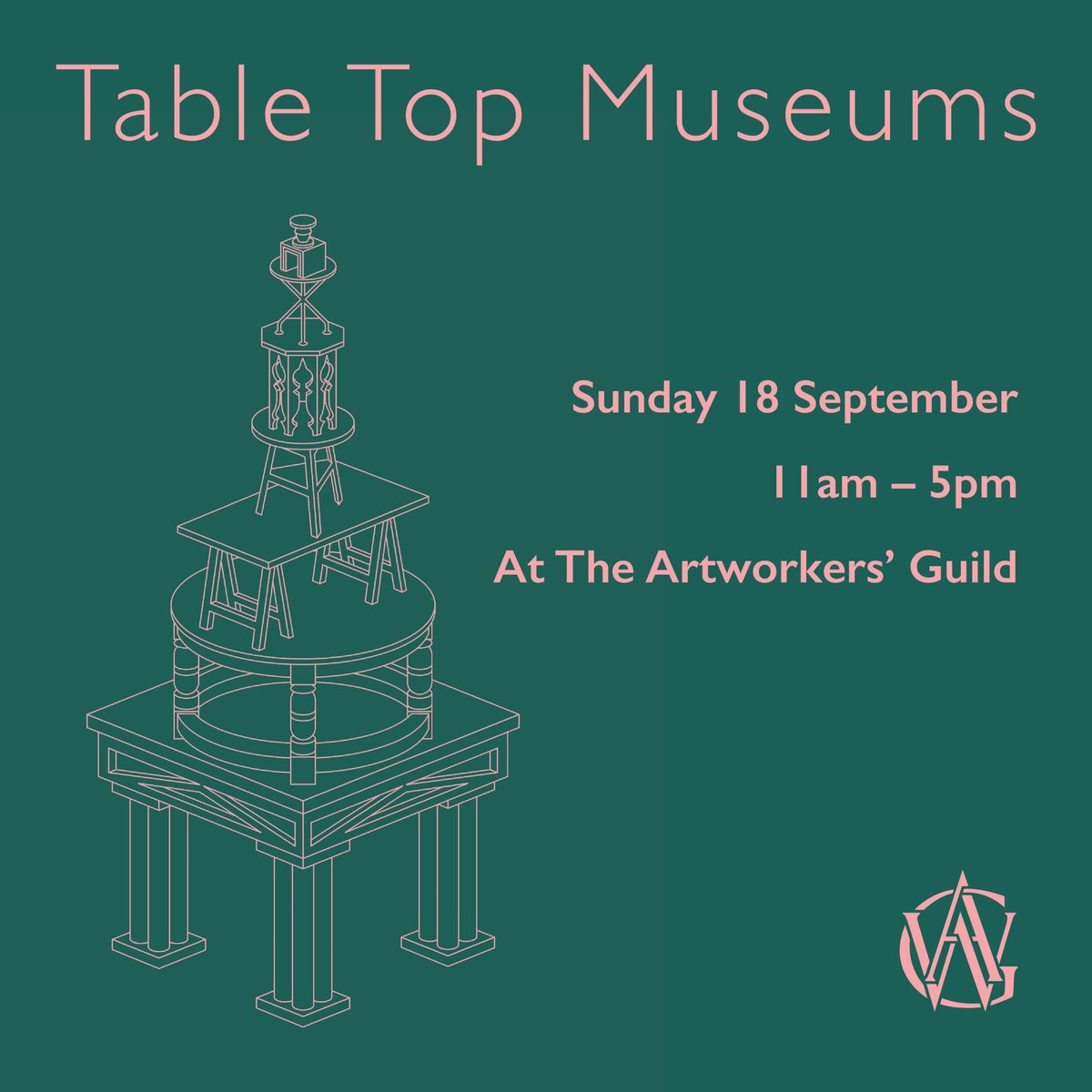 ArtWorkersGuild's tweet photo. The Art Workers' Guild Table Top Museum is back for 2022, in conjunction with Open House weekend.  For more information contact Leigh Milsom Fowler on info@artworkersguild.org
020 7713 0966
https://t.co/bEku2pu7sG 
#tabletopmuseum
#OpenHouseLondon https://t.co/IyT5UXA1eD