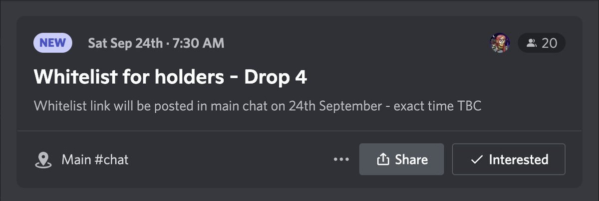 👉ARE YOU AN 
<a href="/xrpwalkers/">X Walkers</a>
 #NFT Holder?
Whitelist link for 🅓🅡🅞🅟 ❹ will be posted in chat 🔛
Discord:24th Sept
Time:TBC
Spots:100 
🍀Fastest Finger First🍀
Live Spin will determine Gold or Original Tier!
👉80 ˣ ORIGINAL
👉20 ˣ GOLD
#NFTdrop #xWalkers #NFTholders #NFTrewards