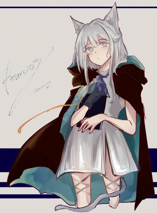ロスモンティスRosmontis#アークナイツ版深夜の真剣お絵かき60分一本勝負 