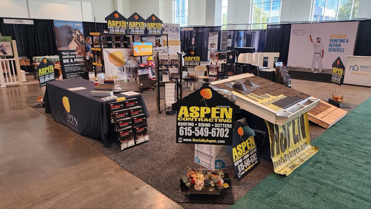 AspenCont's tweet photo. The Nashville team did an excellent job and the Nashville Home Show was a success. Next up Akron, Ohio and the Summit Home Expo.
#NashvilleHomeShow
#SummitHomeExpo
#TheAspenDifference https://t.co/WBP5yofQlw