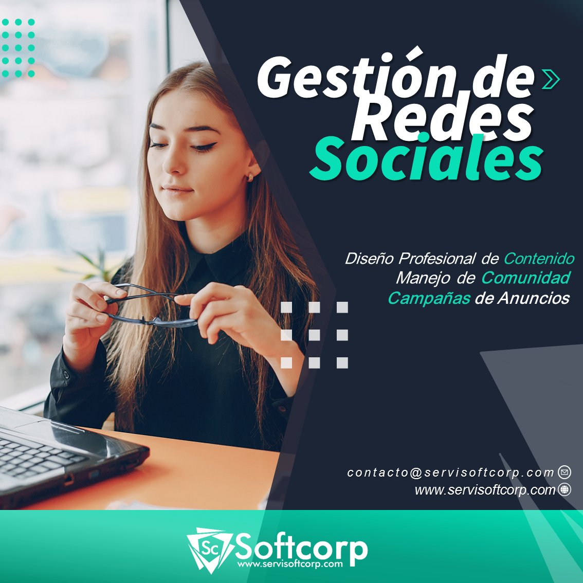 servisoftcorp's tweet photo. 👥 Nos encargamos de gestionar de forma estratégica tus #perfilessociales, buscando que conectes y crees un vínculo sólido con tu #audiencia. 

👉 Para saber más escríbenos de este tema ¡Escríbenos vía Mensaje Directo o al correo electrónico contacto@servisoftcorp.com! https://t.co/euYkQzjC4d