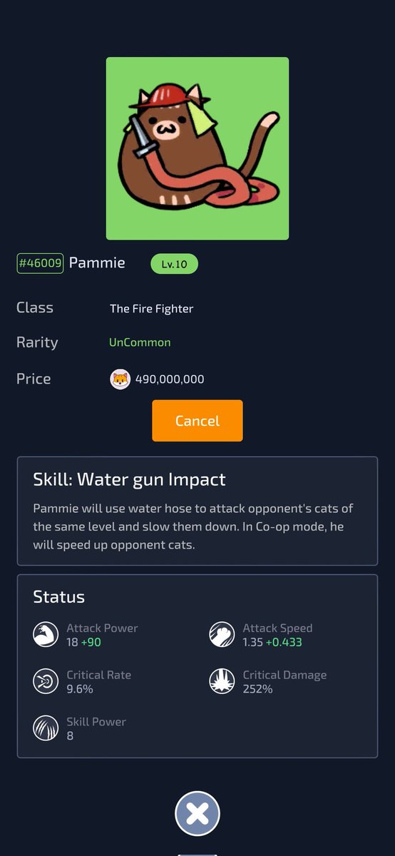cryptomikett's tweet photo. Selling my trusted Pammie! Reach level 201 in coop with this cat 🔥 #catpay #catecoin #CatecoinArmy #CateArmy #ROC #RiseOfCats https://t.co/K9gTF6vJyA