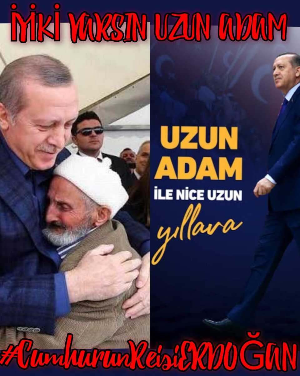 Dava Adamı,
Milletin Adamı,
Mazlumların Umudu,

Ve sadece rükûda eğilen Adam olduğun için, 

İYİKİ VARSIN UZUN ADAM
#CumhurunReisiERDOĞAN