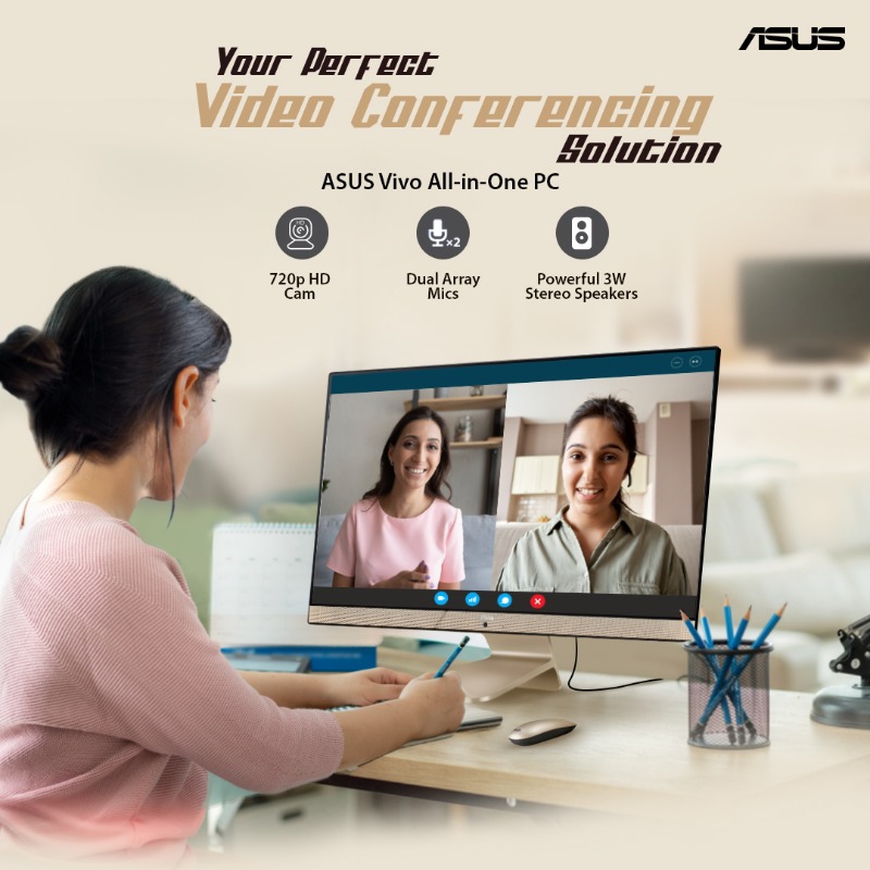 ASUSIndia's tweet photo. The vibrant & vivid #ASUS #Vivo #AiO #V241 is everything you need for your work in one device, delivering effortless performance for enhanced productivity that will perfect your everyday computing experience.
#ASUSIndia #AllinOnePC #DoItAll #Intel #11thGen #ConsumerPC #HomePC
