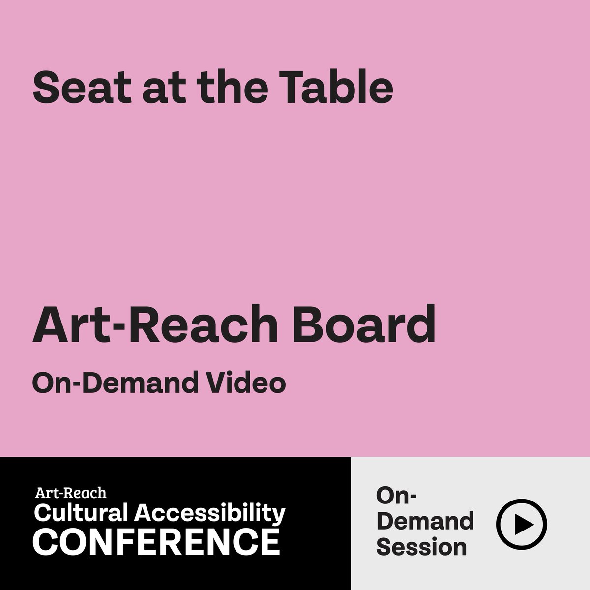 Join four Art-Reach Board Members in conversation with Executive Director, John Orr, for a roundtable discussion with Philadelphia disability leaders and advocates. 

To register use the link in the bio! For the conference schedule &amp; scholarships, 
visit art-reach.org/conference