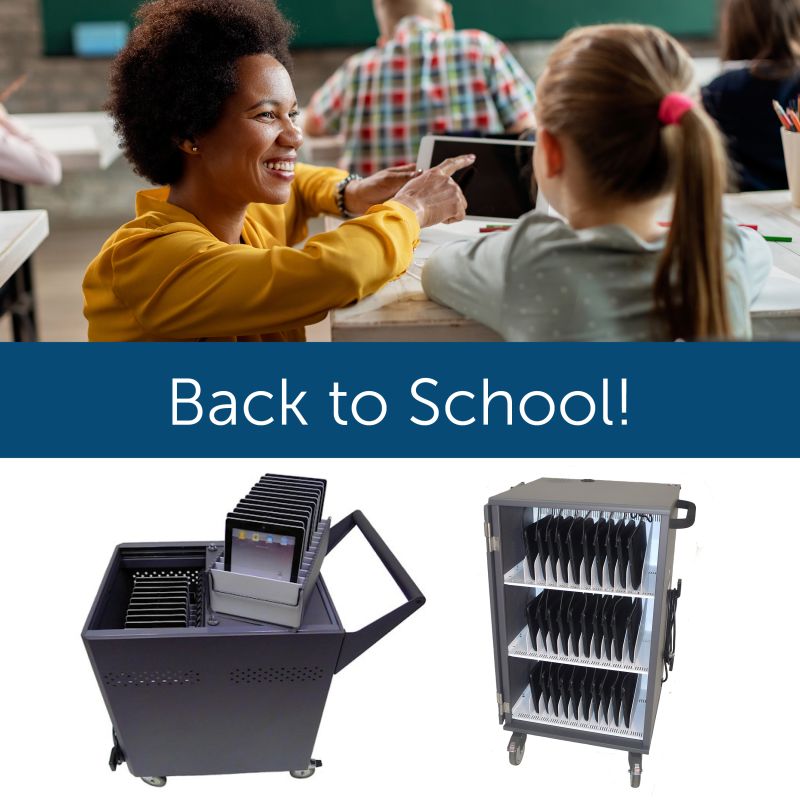 DatamationSys's tweet image. Good luck to all teachers, staff and students headed back to school! At Datamation, we are always learning from our customers to design the best #ChargingCarts for the classroom so every device is ready when the bell rings! #GatherRound #Univault #education #teachers