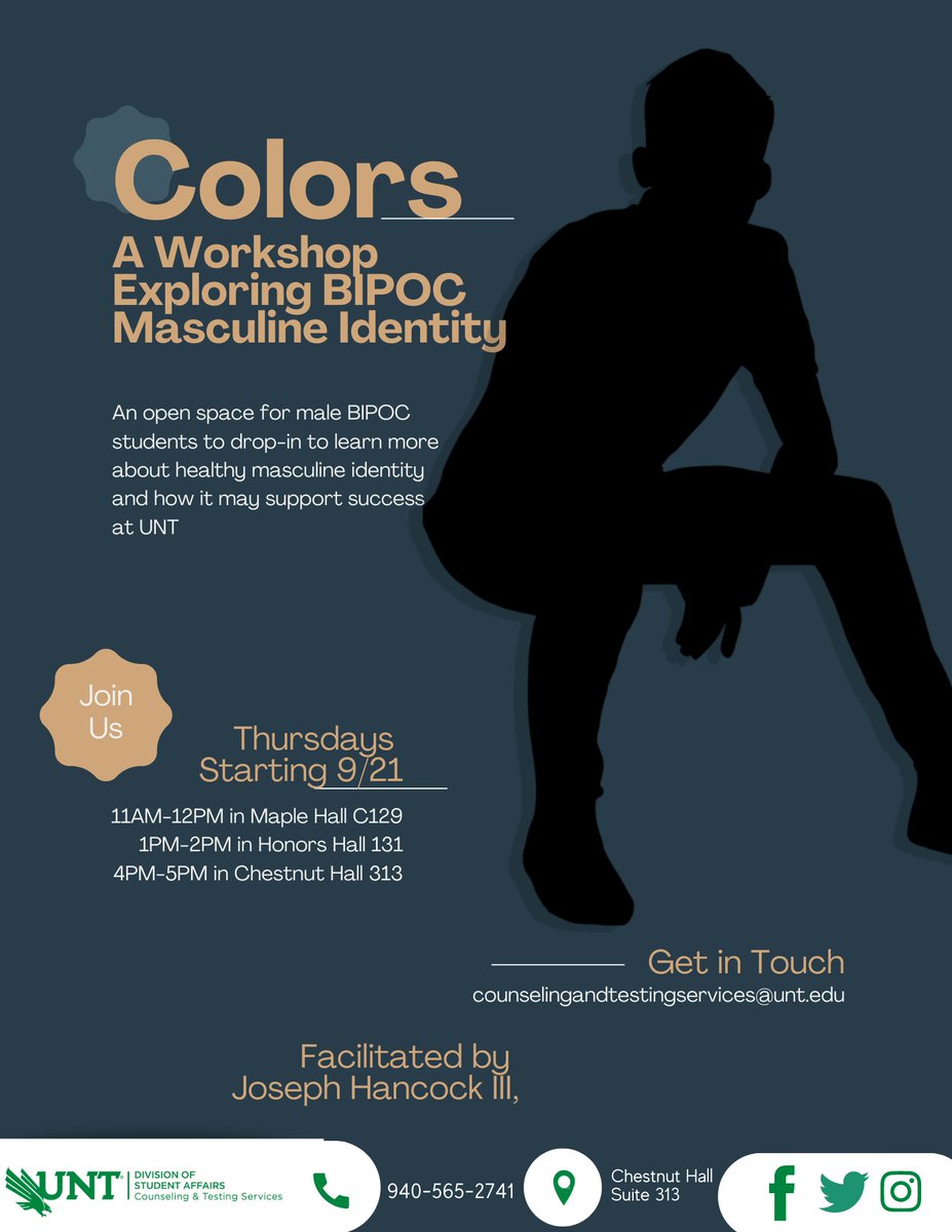 Check out some of our new workshops starting at the end of this month! #UNT #CTS #CounselingandTesting #Counseling