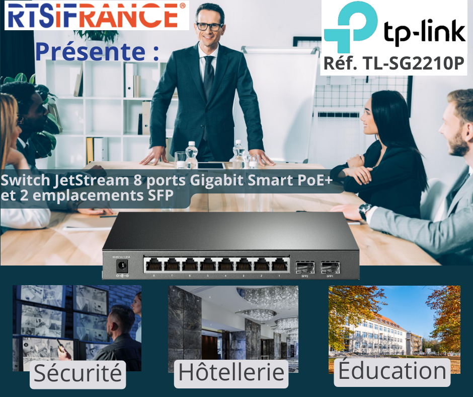 RTSiFRANCE's tweet photo. Découvrez chez RTSiFRANCE le Switch JetStream 8 ports Gigabit Smart PoE+ et 2 emplacements SFP TP-Link TL-SG2210P

https://t.co/IGQKLmayZr

Et en ce moment, des réductions quantitatives jusqu'à -20% !

https://t.co/1azkSKbdGI https://t.co/2PfrGXjmmR