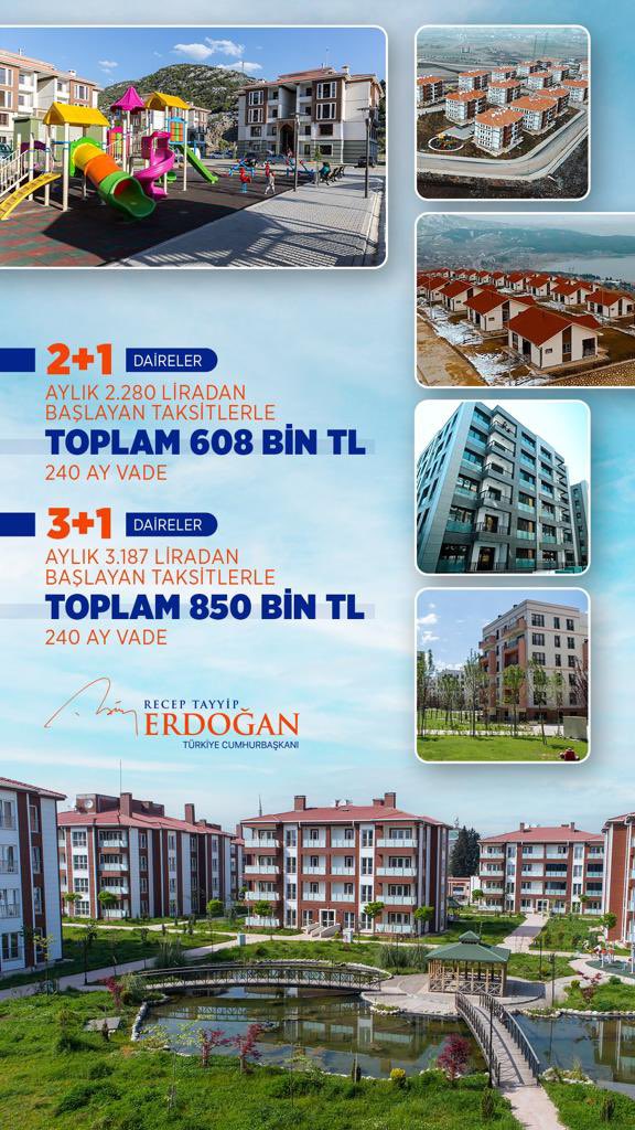 AK Parti eser siyasetinin her alanda öncüsüdür.🧿 

500 bin sosyal konut, 250 bin konut amaçlı arsa, 50 bin iş yeri olmak üzere dezavantajlı kesimleri şehit yakınları, engelliler, emekliler ve gençlerimizin ev sahibi olmasını gerçekleştirecek #YüzyılınKonutProjesi hayırlı olsun.