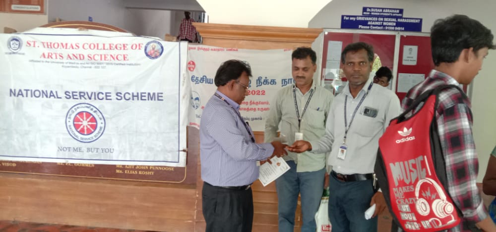 Nss_Stcas107_Ch's tweet photo. @_NSSIndia @NSSChennai 

Albendazole Tables Distribution | 13 Sep. 2022 https://t.co/l9Mozi1Imw