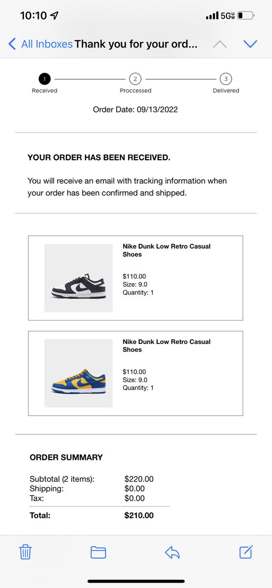 rceethedon's tweet photo. Didn’t get off whites but thanks for notification for 🐼 @SOLELINKS https://t.co/h88WQo9XLy