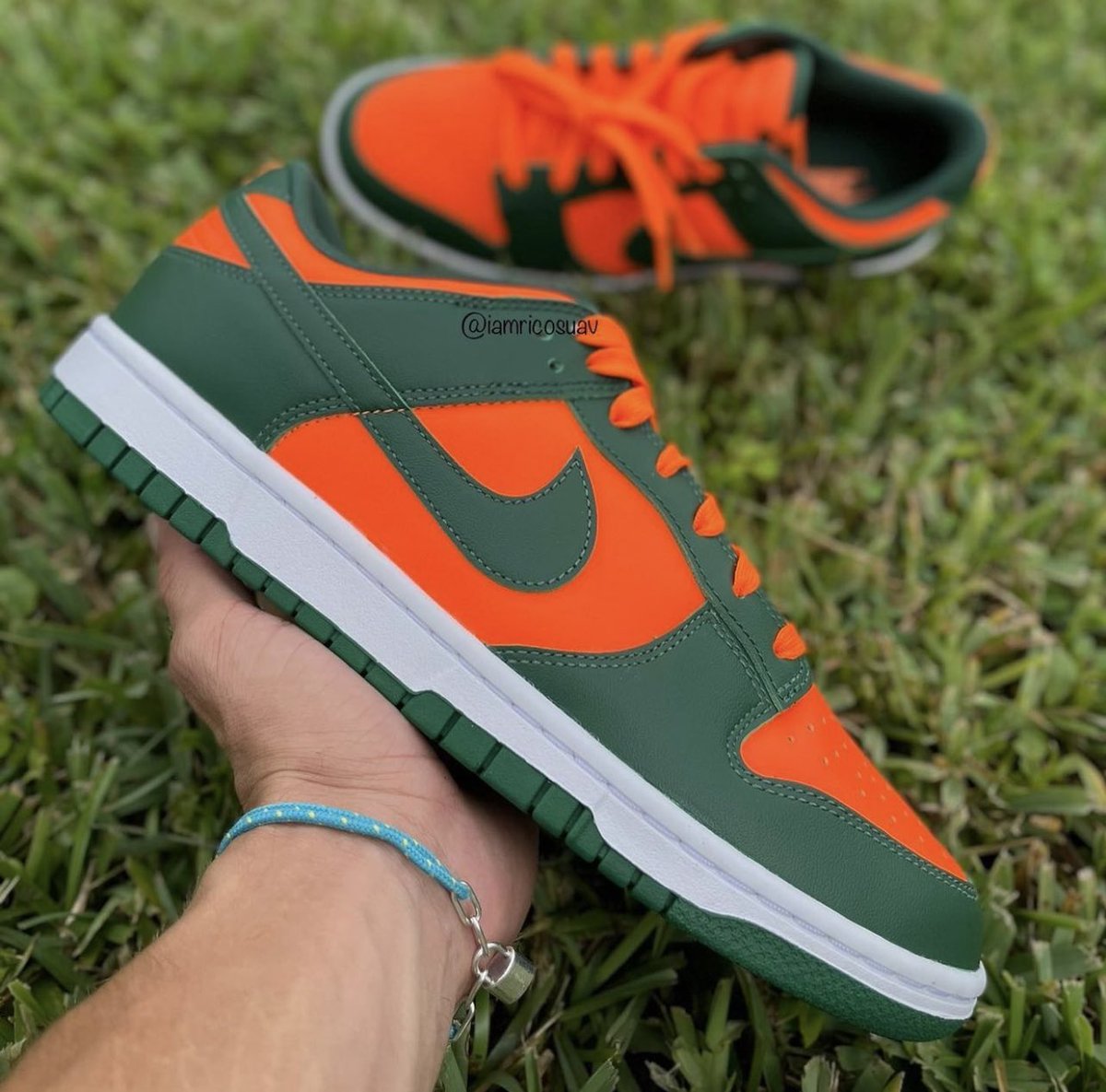 nicekicks's tweet image. “Miami Hurricanes” Nike Dunk Lows 🌪