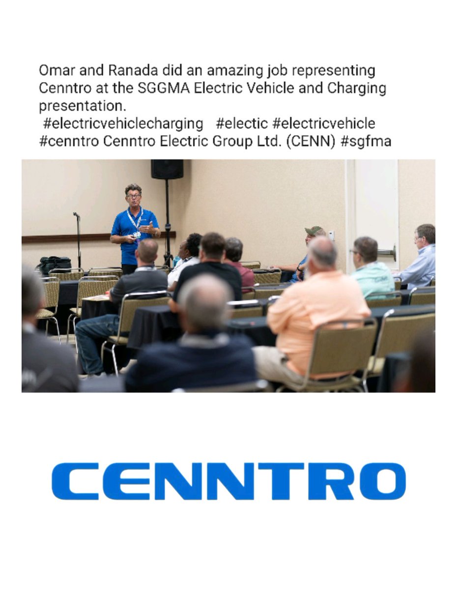 _X_Alex_'s tweet photo. #CENN #CENNTRO $CENN
@CenntroMotors #SGFMA
southeast government fleet managers association show Sheraton Myrtle beach convention center https://t.co/LBXuNvtzHU