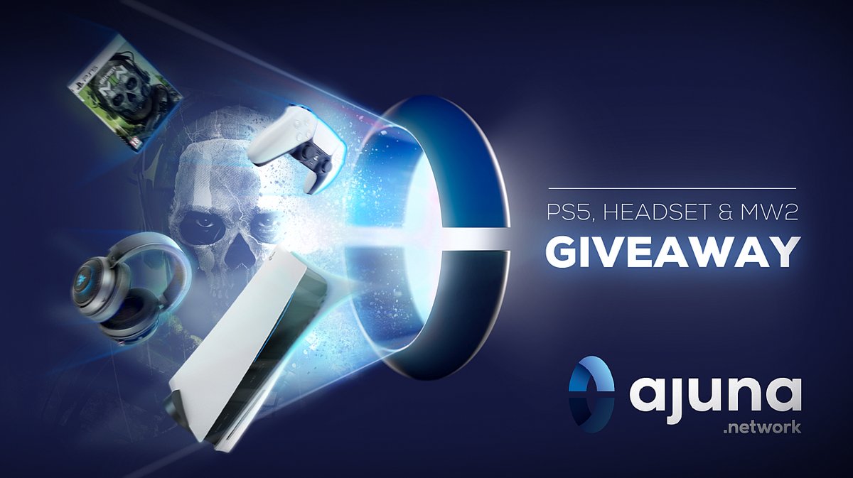 Ajuna Network (@ajunanetwork) on Twitter photo 📢#AJUNA GIVEAWAY🎁
We want to thank all of you for the massive support with a huge #giveaway! 🙏
TO PARTICIPATE:
1️⃣ Follow <a href="/AjunaNetwork/">Ajuna Network</a>
2️⃣ Retweet & Like
3️⃣ Tag 3 friends and mention your favourite game
Open worldwide. Ends 20/09. Good luck! 🤞🍀
#PS5 #Razer #MWII 📢#AJUNA GIVEAWAY🎁
We want to thank all of you for the massive support with a huge #giveaway! 🙏
TO PARTICIPATE:
1️⃣ Follow <a href="/AjunaNetwork/">Ajuna Network</a>
2️⃣ Retweet & Like
3️⃣ Tag 3 friends and mention your favourite game
Open worldwide. Ends 20/09. Good luck! 🤞🍀
#PS5 #Razer #MWII