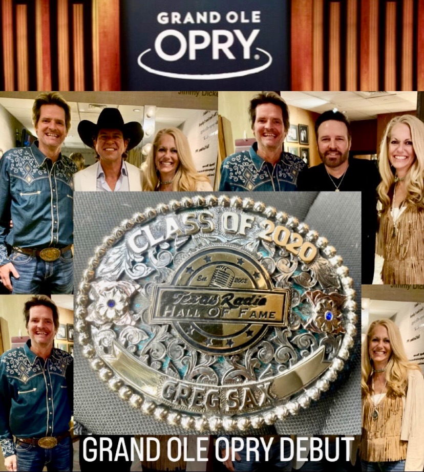 GregSax's tweet photo. 💥 ALMOST FORGOT‼️
🙏 My family gifted me with a brand new #TexasRadioHallofFame buckle that made its #Opry debut Friday night at The Grand Ole Opry‼️
#ThankYall #Blessed #GrandOleOpry #OpryDebut #TRHoF #Buckle @Opry @MarkWillsMusic @JonWolfe @TXRecordChick @GregSax https://t.co/SHoHe5UcTm