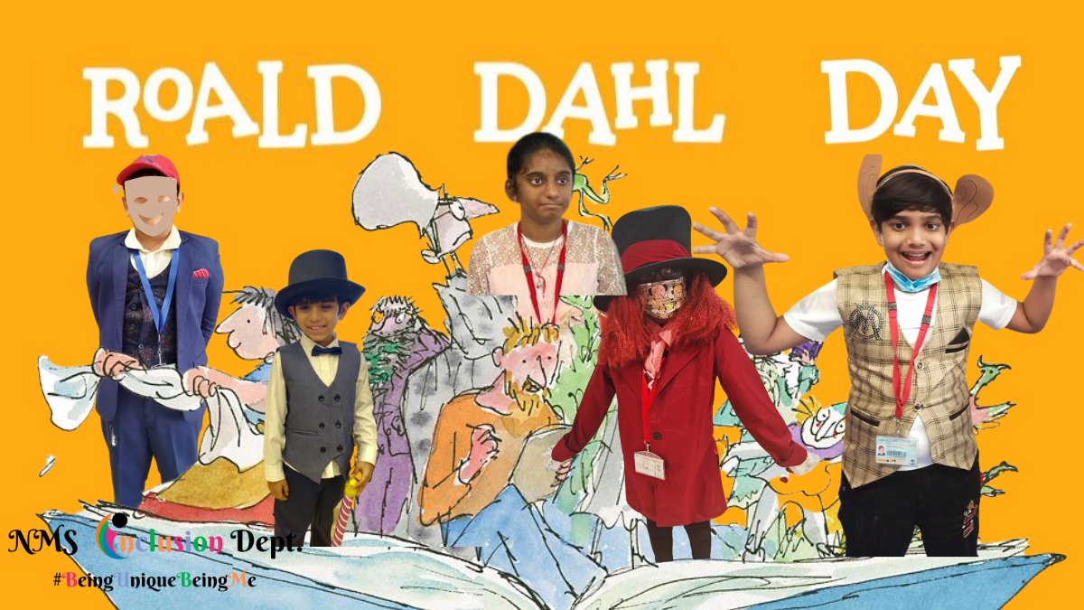 inclusionatnms's tweet photo. It was a splendiferous day for all of us today @gemsnms_alkhail Achievement Centre.
#beinguniquebeingme #NMSRoaldDahlDay2022 #Dahlacious @Fatima_Martin @Shalini_fern @TeresaRusten @JayarajVenetia @ShettySampoorna @Susanna_Porob @MichelleVerghe1 https://t.co/On1pu6cq0u