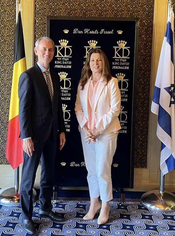 Fruitful 🇮🇱 🇧🇪 consultations today with Political Director @AlizaBinNoun. We discussed ways to enhance our bilateral relationship, Israel-EU relations, Israeli-Palestinian relations, peace and security and regional issues in the Middle East and Europe. 🙏 for your hospitality.