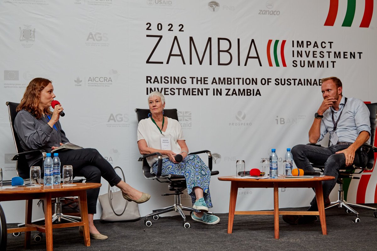 CGIARAfrica's tweet photo. #HaukeDahl shares some AICCRA 🇿🇲  insights on the role of research for development in catalysing private sector investment in climate-smart agriculture at the #ZIIS panel discussion. https://t.co/y6MJkjFua8