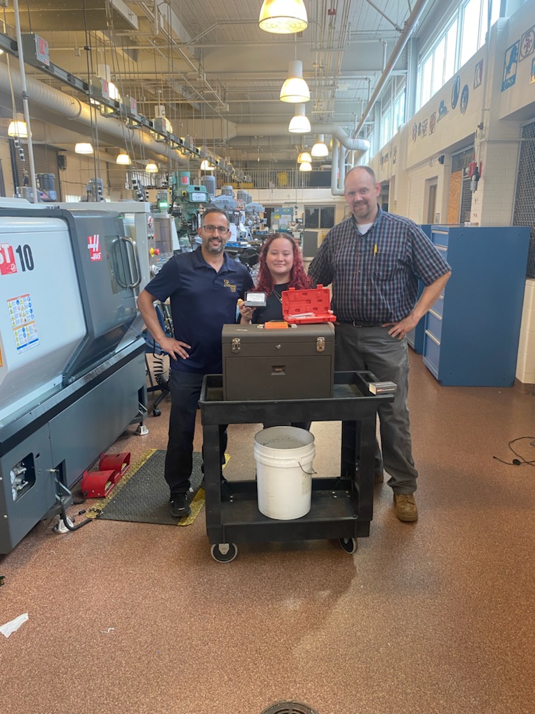 Congrats to Alianis Perdomo class of 2022!

She was hired at High Precision in Hamden working as a CNC setup Machinist. @ghaasfoundation provides funding for the program to purchase tools for students going into the trade. So proud of our Whitney Grads!
#Cttech #SuccessStories