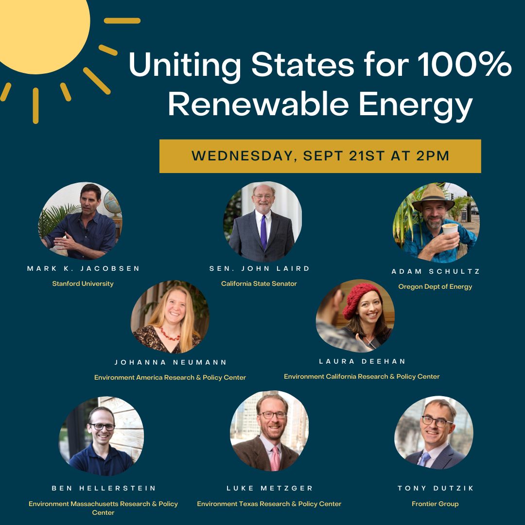 Green__Century's tweet photo. Join @EnvAm on Tuesday, September 21st from 2:00 - 3:00 p.m. ET for "Uniting States for 100% Renewable Energy.”

Register here:  https://t.co/yc0timDlxz

#GreenCentury #EnvironmentAmerica #RenewableEnergy https://t.co/Vd4XElvUkG