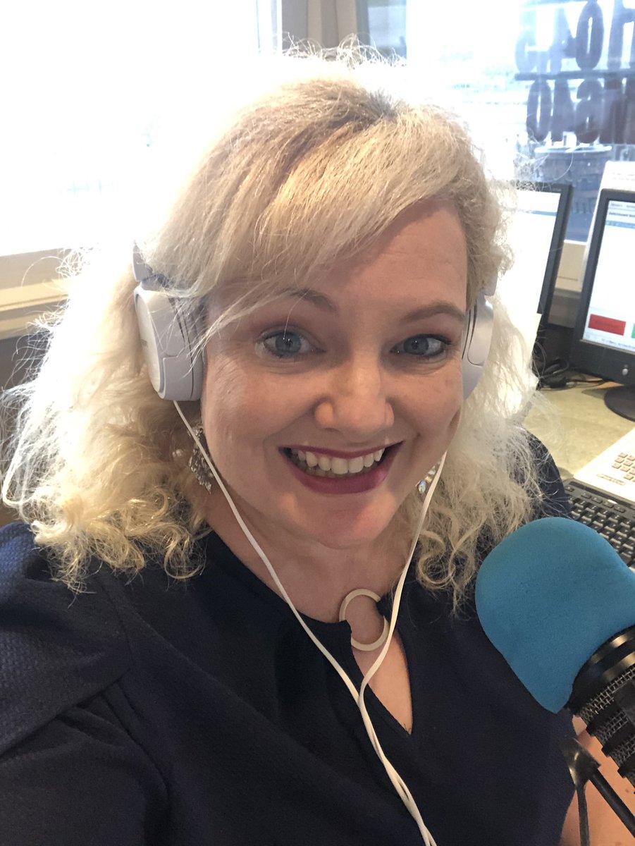 OnAirWithKrista's tweet photo. I totally got rained on before work. But you know… life’s about dancing 💃 
in the rain. 🎶 🌧
Did you hear me on the radio? We had some really great song requests and dedications. 🎧🎤 https://t.co/PP6etbfUzN
