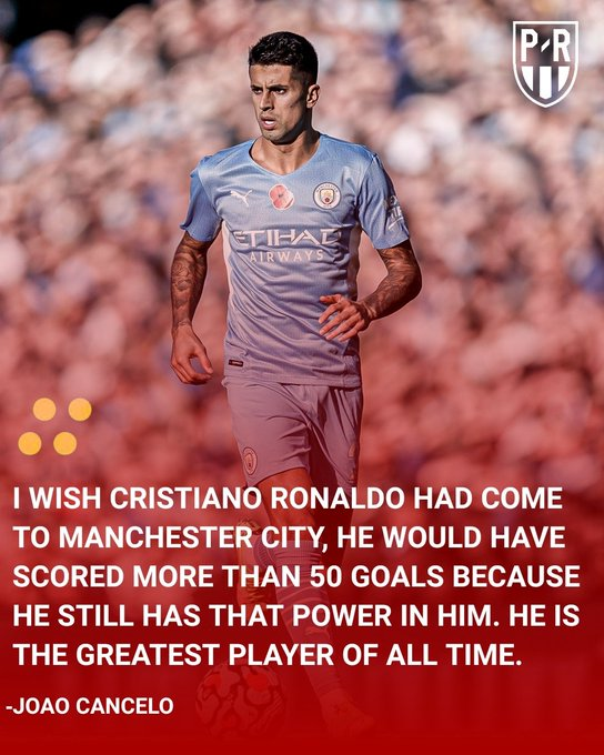 Madeira7i's tweet photo. Joao Cancelo on Cristiano Ronaldo.😬🐐 https://t.co/UFzTomEDSF