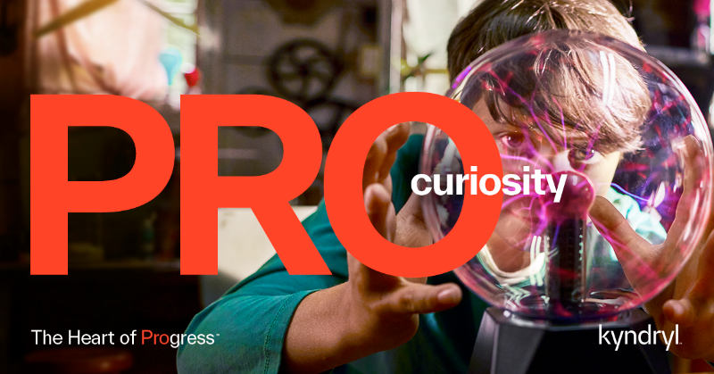 Kyndryl's tweet photo. At Kyndryl, a global team of the world’s most curious minds stand up for progress together, bringing to life visions that transform business and can change the world. ​​#TheHeartofProgress