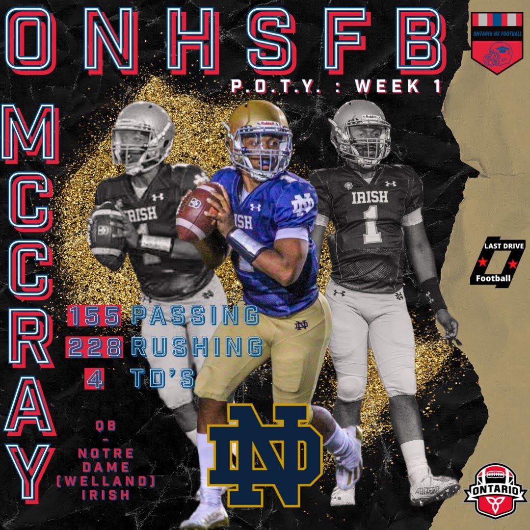 Ontario high school Player Of The Week