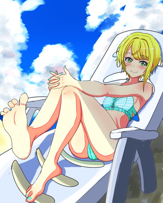 ウオオオオオオ!!!!夏はこれからだあああああ!!1!
めっちゃかわいいフレちゃん描けたから見てくれえええええ!!11!

#宮本フレデリカ 