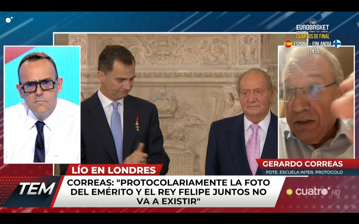 todoesmentiratv's tweet photo. ¿Se sentarán juntos el emérito y el rey Felipe VI en el funeral de la reina Isabel II?

Consultamos a un experto en protocolo

https://t.co/GgQO0aWmxD 
#TodoEsMentira13S https://t.co/c04mOzT56w