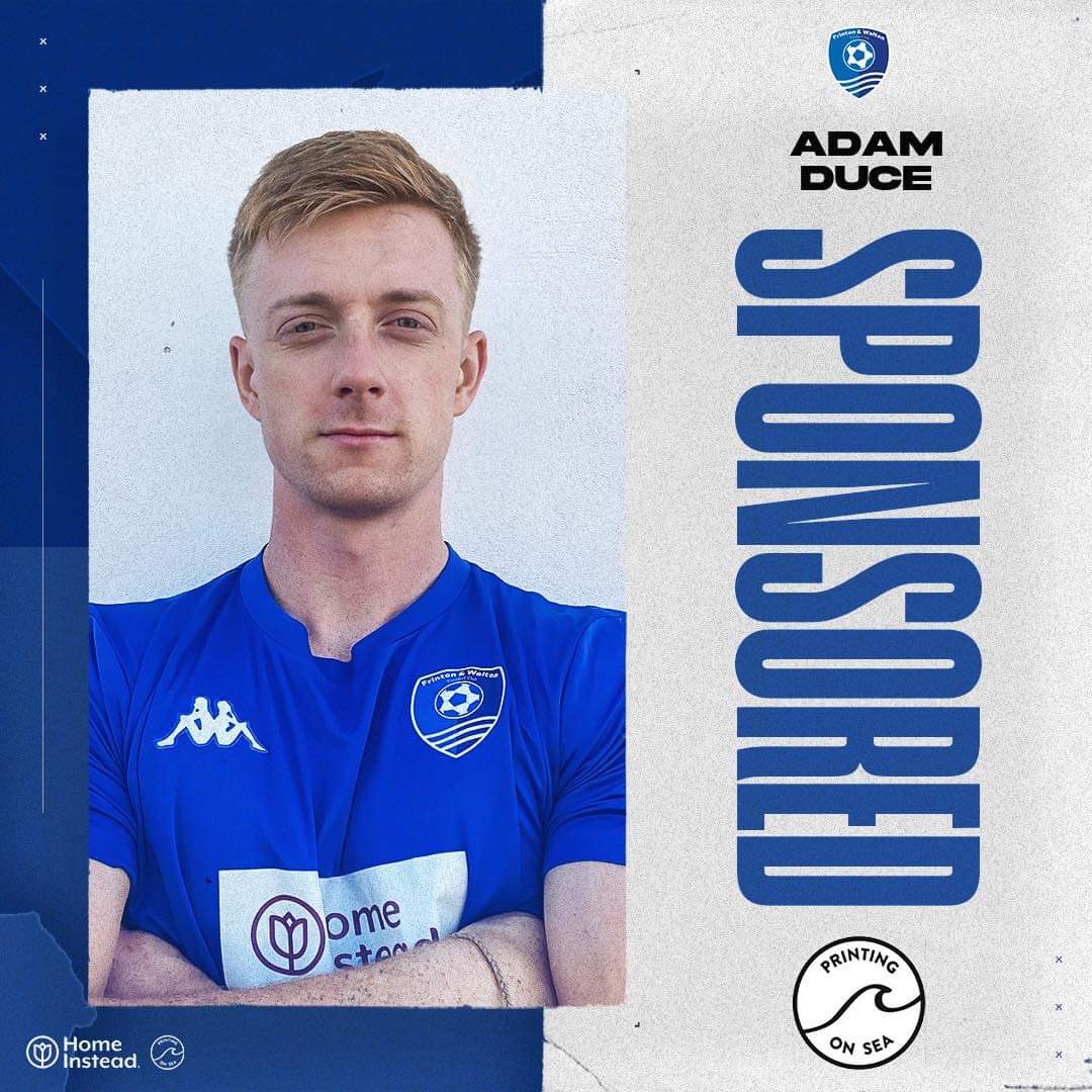 FrintonWaltonFC's tweet photo. 🔵SPONSOR🔵

First sponsor of the season is for Adam Duce, proudly sponsored by Printing on Sea

They are a local printing company; they print all sorts from football kits to work uniforms and have done a stellar job with our tracksuits🔵

Check them out https://t.co/H93BEWzvLE https://t.co/zK2SYkgFyD