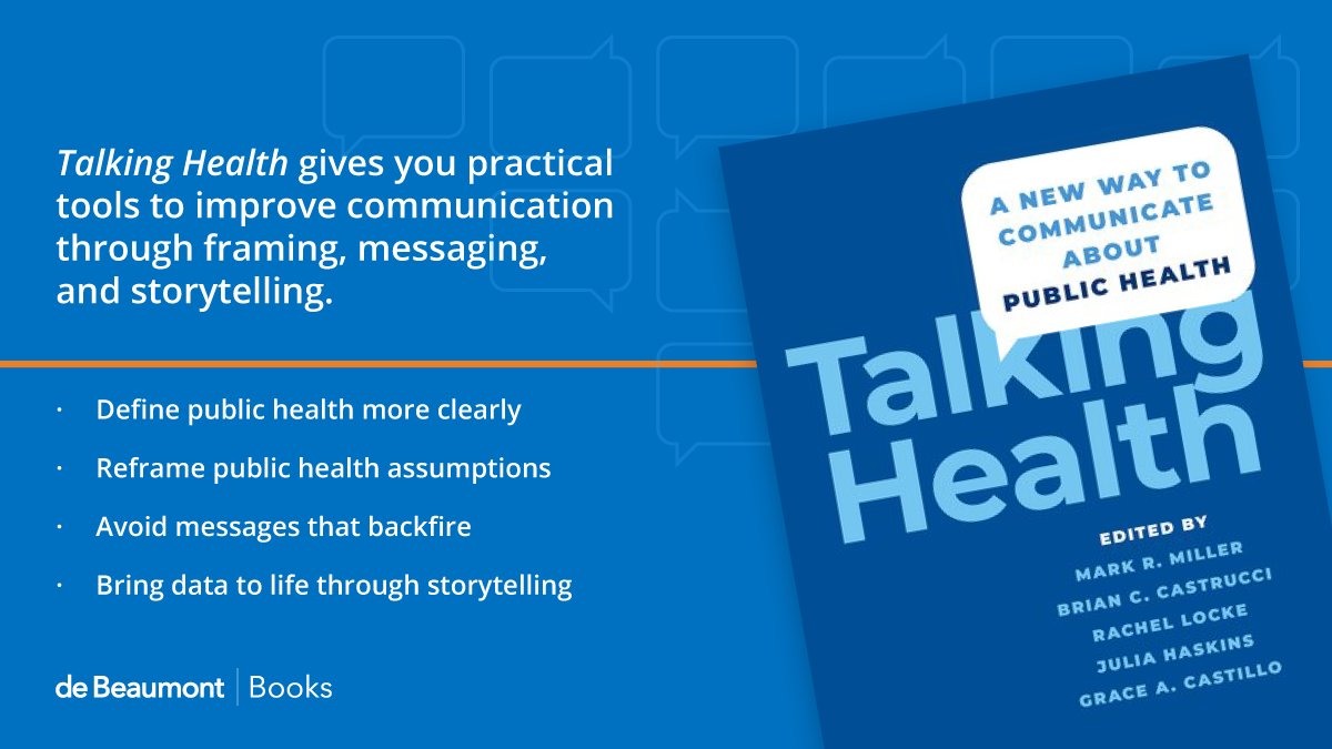 HattawayComm's tweet photo. Today @deBeaumontFndtn and @OxUniPress released #TalkingHealth, a new book with insights from @HattawayComm's @DougHattaway and health comms and media leaders on language, framing, and messages that will make #HealthComms clearer and more effective. https://t.co/5d284XlQNj https://t.co/0H6BRL8VRx