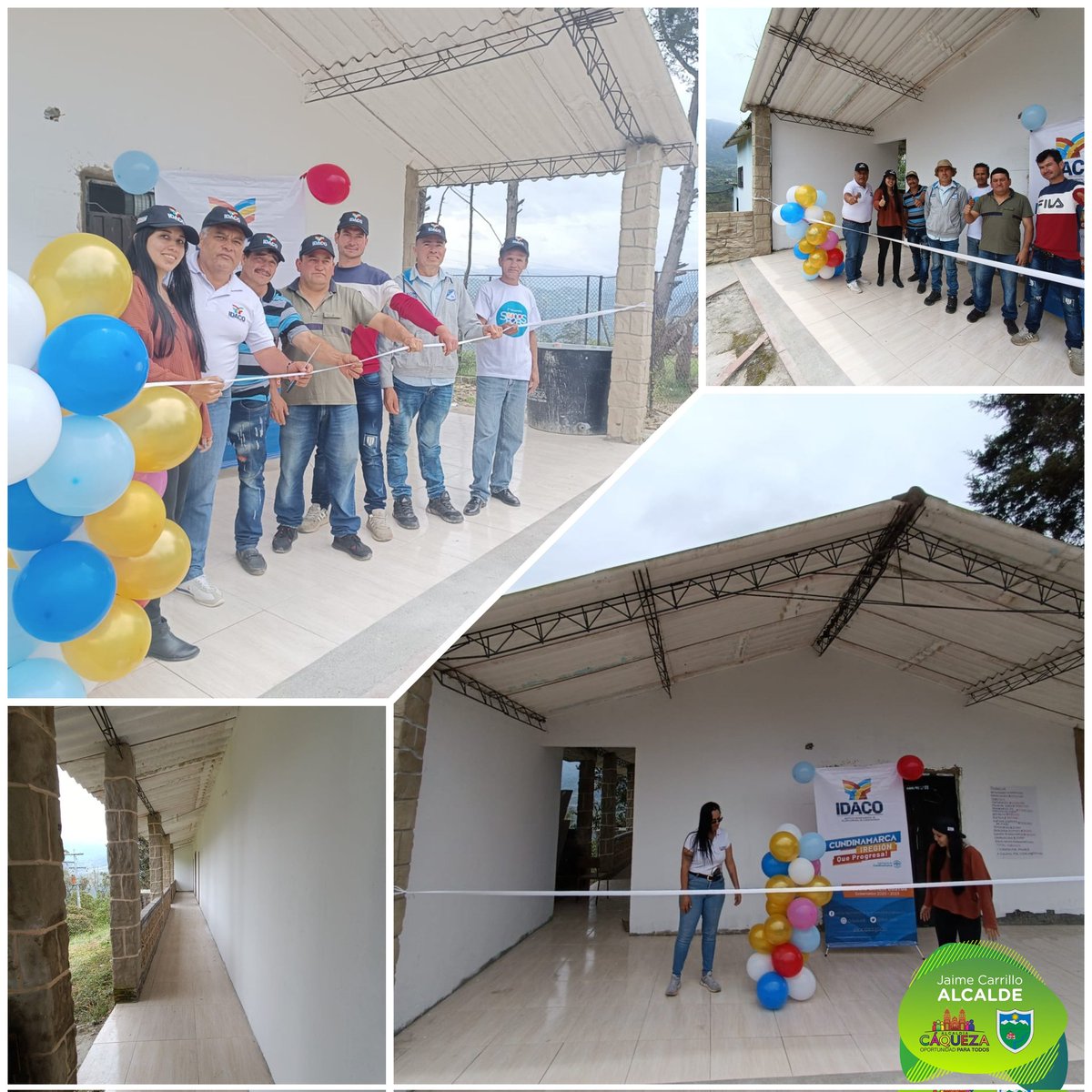 CaquezaAlcaldia's tweet photo. #EntregaDePlacaHuellas🛤️🛣️🚜🦺🎀🎉👩👩👧👦🇳🇬
#IDACO
La Administración liderada por el Ingeniero Jaime Hernando Carrillo Velásquez, una vez más hace entrega de proyectos para el mejoramiento de la calidad de vida de la comunidad.Todo esto como resultado de las gestiones realizadas. https://t.co/gSGNItuWm6