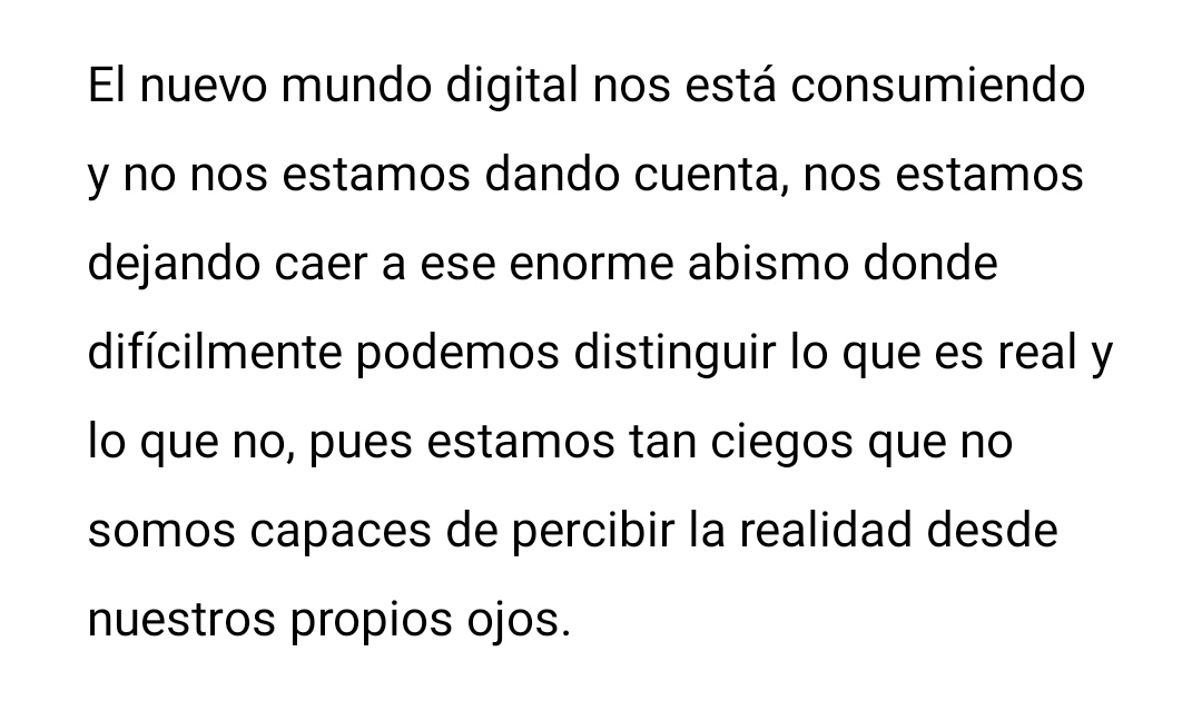DannyPR24_'s tweet photo. "La identidad en las redes sociales"
A muchas personas les puede parecer importante; sin embargo, creo que para poderte identificar con algo no es necesario ser reconocido en una red social.
Es cierto que son muy útiles, pero depende de si el uso que le damos es bueno o malo. https://t.co/8ODcUx2Ryt