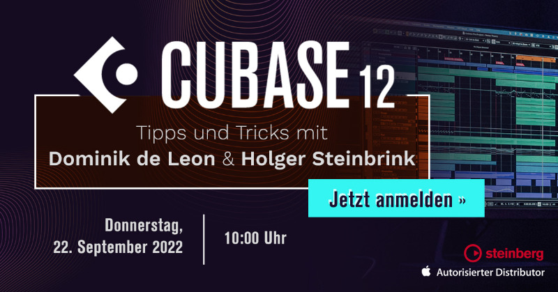 ComLineTeam's tweet photo. Jetzt anmelden zum Webinar "Apple und Steinberg Cubase Pro 12 in der professionellen Musikproduktion" – 22. September 2022 | 10 Uhr!

💡Nutzen Sie die Chance und stellen Sie Ihre Fragen direkt an die Experten.