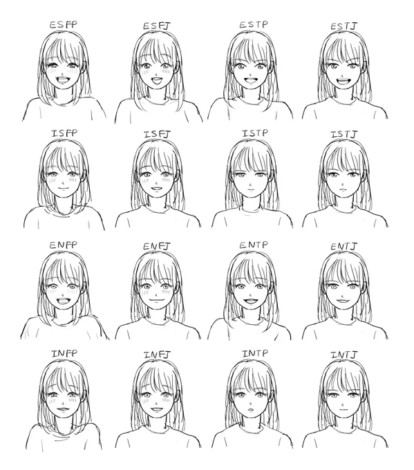 なんか今になって16per流行ってるのでわたしが去年描いた偏見をみてください 