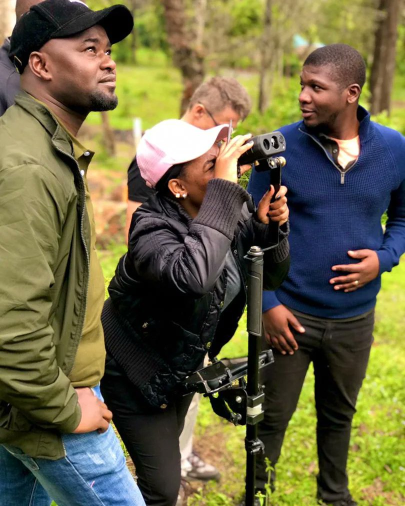 EcosystemsOf's tweet photo. Masters student from @SokoineU practiced to use Laser Rangefinder Scanner to measure various tree parameters. The field Practical Training is funded by CONTAN project @ContanP https://t.co/i1aqvNGZGl