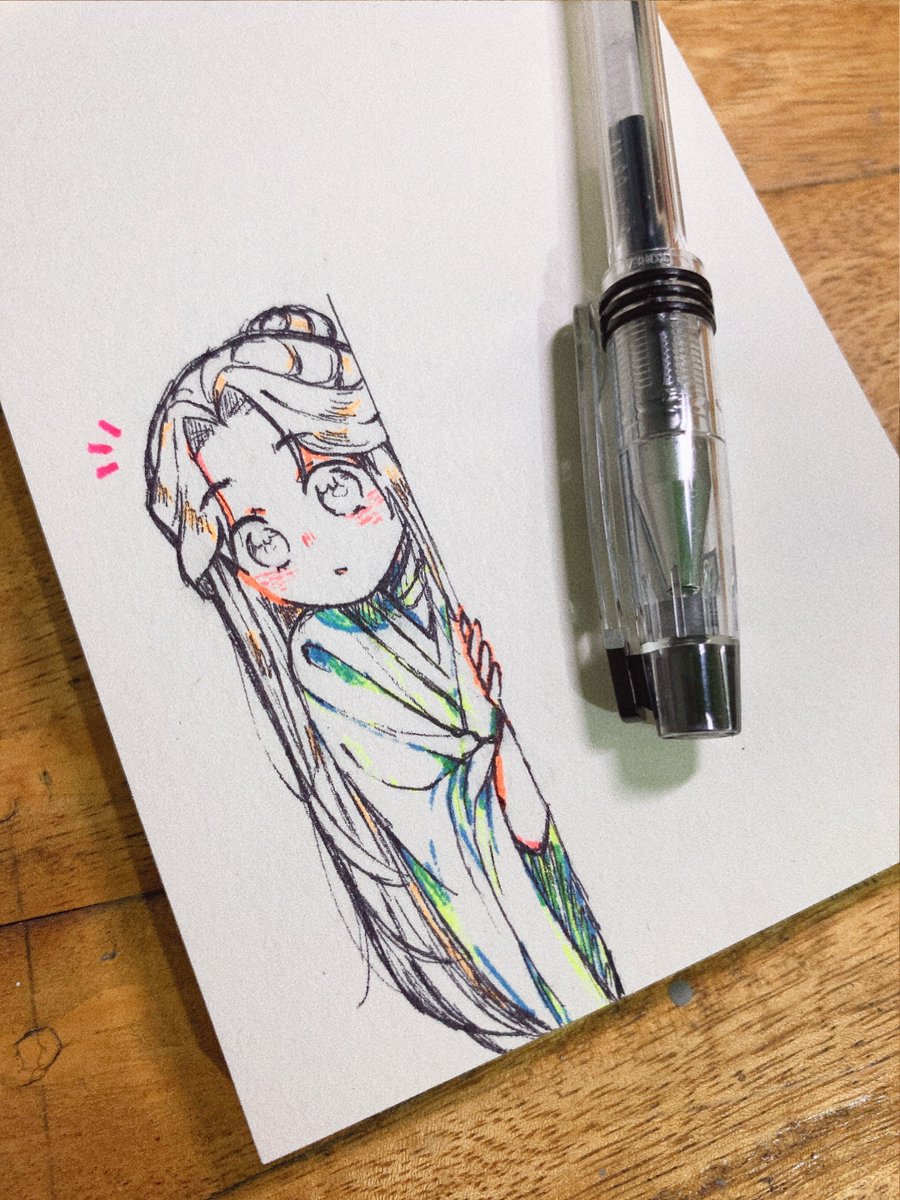 canchelicious's tweet image. Hello~ it's hard to find a good signal in the boarding house 🥲 so have this doodle of dianxia instead 🥹

#tgcf