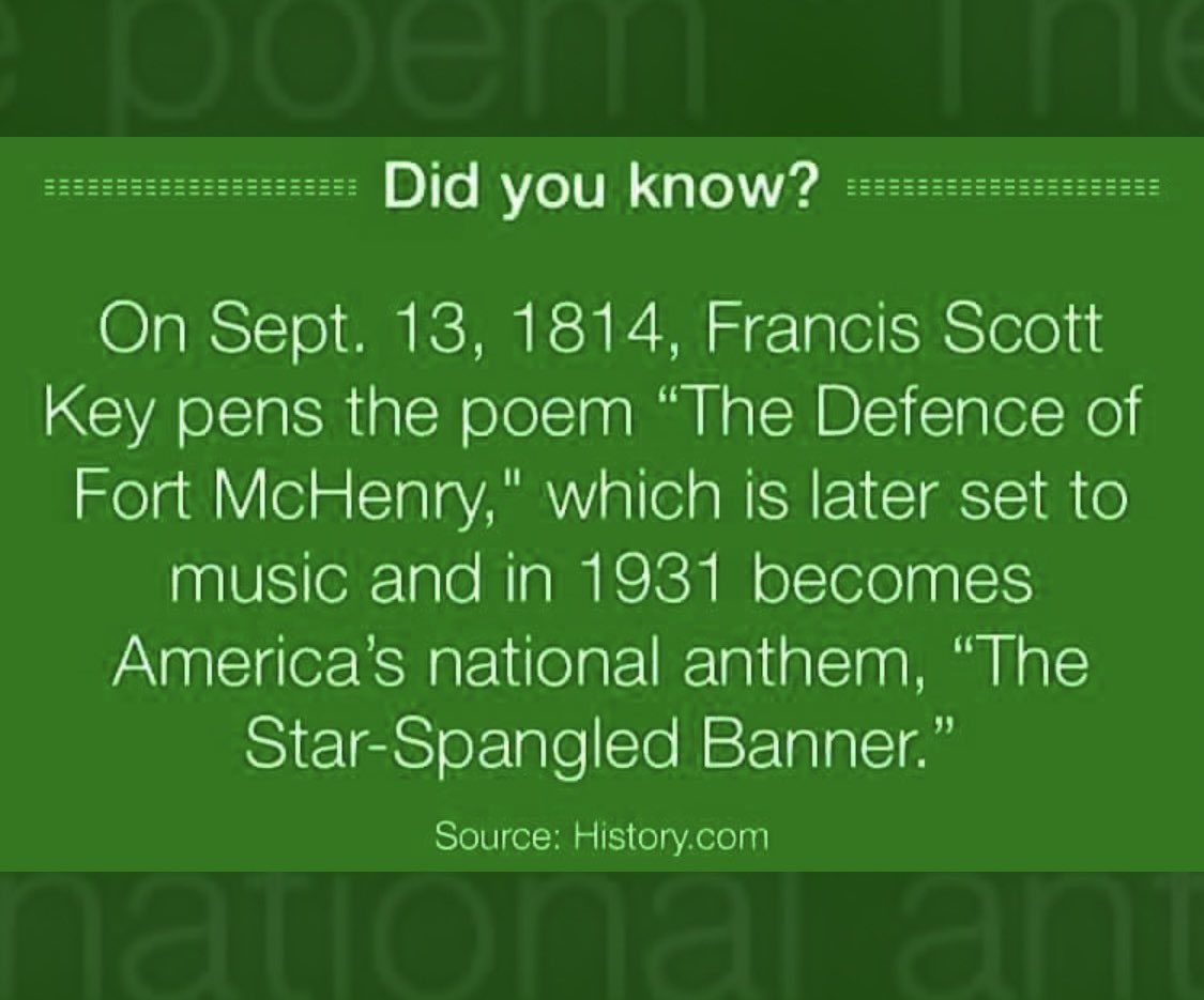 danielmstephens's tweet photo. #usahistory #americasnationalanthem #starspangledbanner #francesscottkey https://t.co/MzktxWYfzj