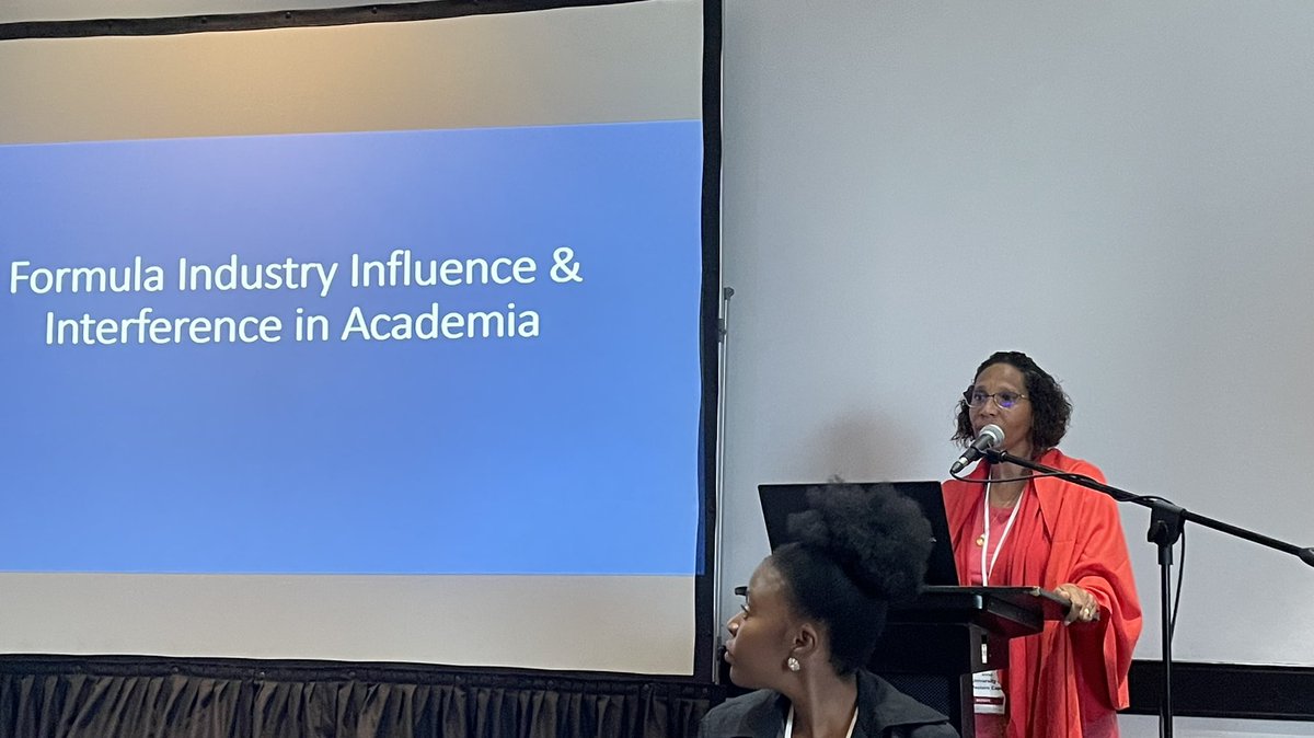 M_Mafuyeka's tweet photo. Dr Chantel Witten presenting on formula industry influence and interference in academia @PublicHealthSA. #PHASA2022 #buildingbackbetter #PricelessSA https://t.co/znZT7wwMPL