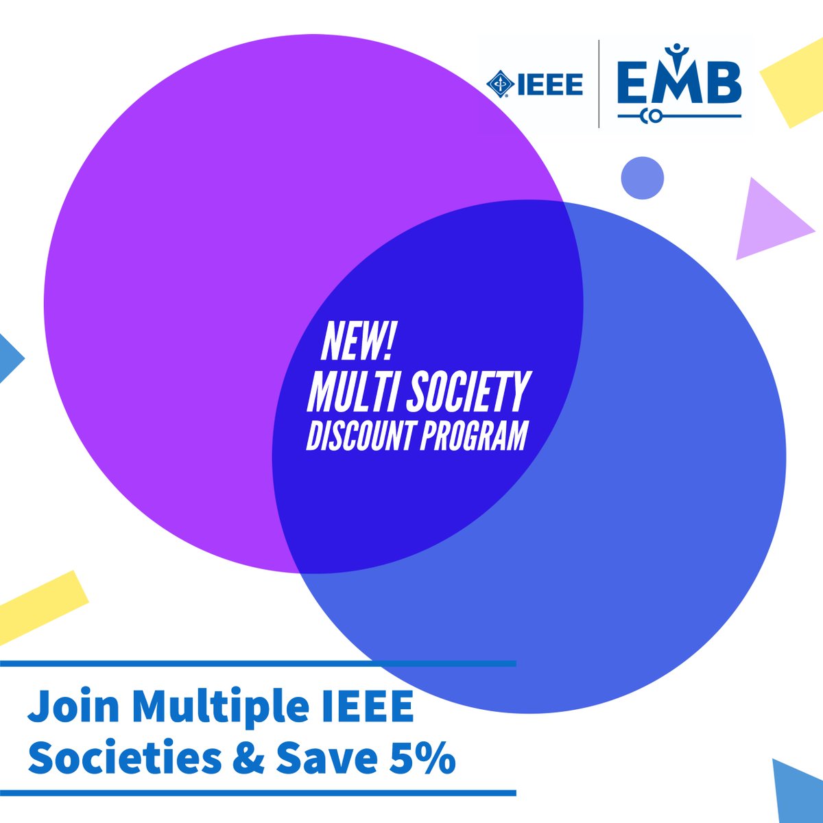 IEEEembs's tweet photo. 🎁 Take advantage of the #MultipleSociety Discount Program —all at a discount when you become a member of two or more participating IEEE Societies.
More information on: https://t.co/qLI3AplrUw
#EMBS #IEEEEMBS #IEEE #IEEEsociety #IEEEMember #EMBSMember https://t.co/lyrbb5ZXjF