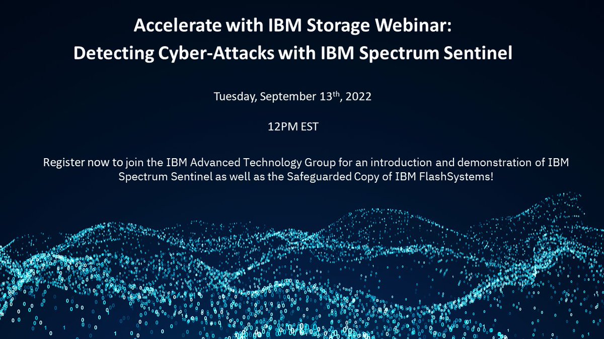 IBM Spectrum Sentinel can detect corruption hidden within data sources. With accurate detection rate >99%, Sentinel analyzes data structures of the database, detecting corruption that could be hidden. Join ATG today for intro &amp; demo of Spectrum Sentinel. ibm.biz/BdPiqj