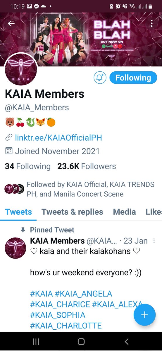 TERESAHUNDANA's tweet photo. KAIA, for me, seems to be a breath of fresh air; listening and watching their music videos is refreshing and can give that boost of energy with their dance moves. #ExtraGDayEveryday

@KAIAOfficialPH #KAIA
#PawerYarn #ExtraGDayEveryday https://t.co/Rp5eTK07br https://t.co/8ldMeO1KuG