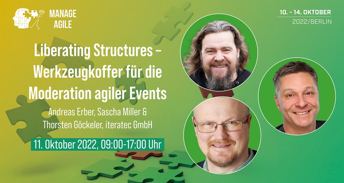 Die Ergebnisse von Workshops und Meetings bekommen durch #LiberatingStructures eine andere Qualität. Die Lauten werden leiser und die Leisen lauter, so dass neue Sichtweisen ins Spiel kommen und ihre Wirkung entfalten. 👉 eu1.hubs.ly/H01LDSg0 #ManageAgile #Agile #Workshop