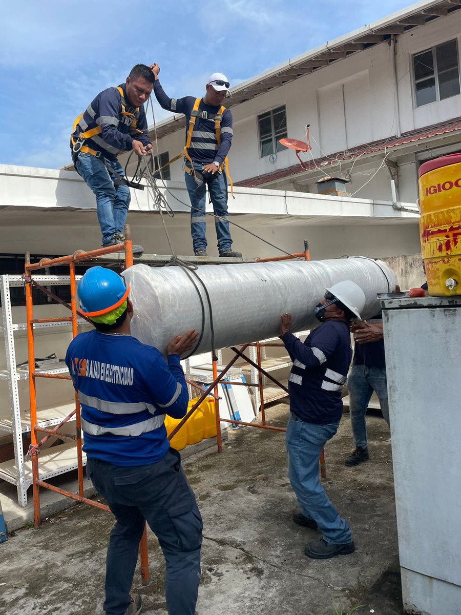 jesusglzmar's tweet photo. Iniciamos el proyecto demostrativo número 10 de la iniciativa #TermosolarPanama, como resultado se instalaran 1200 litros de agua caliente solar, para la residencia de adultos mayores de la Fundación Nueva Vida en Panamá Pacífico. #solarizate @HeatChangers @g_gonzalez_d https://t.co/oTbhQoLiat