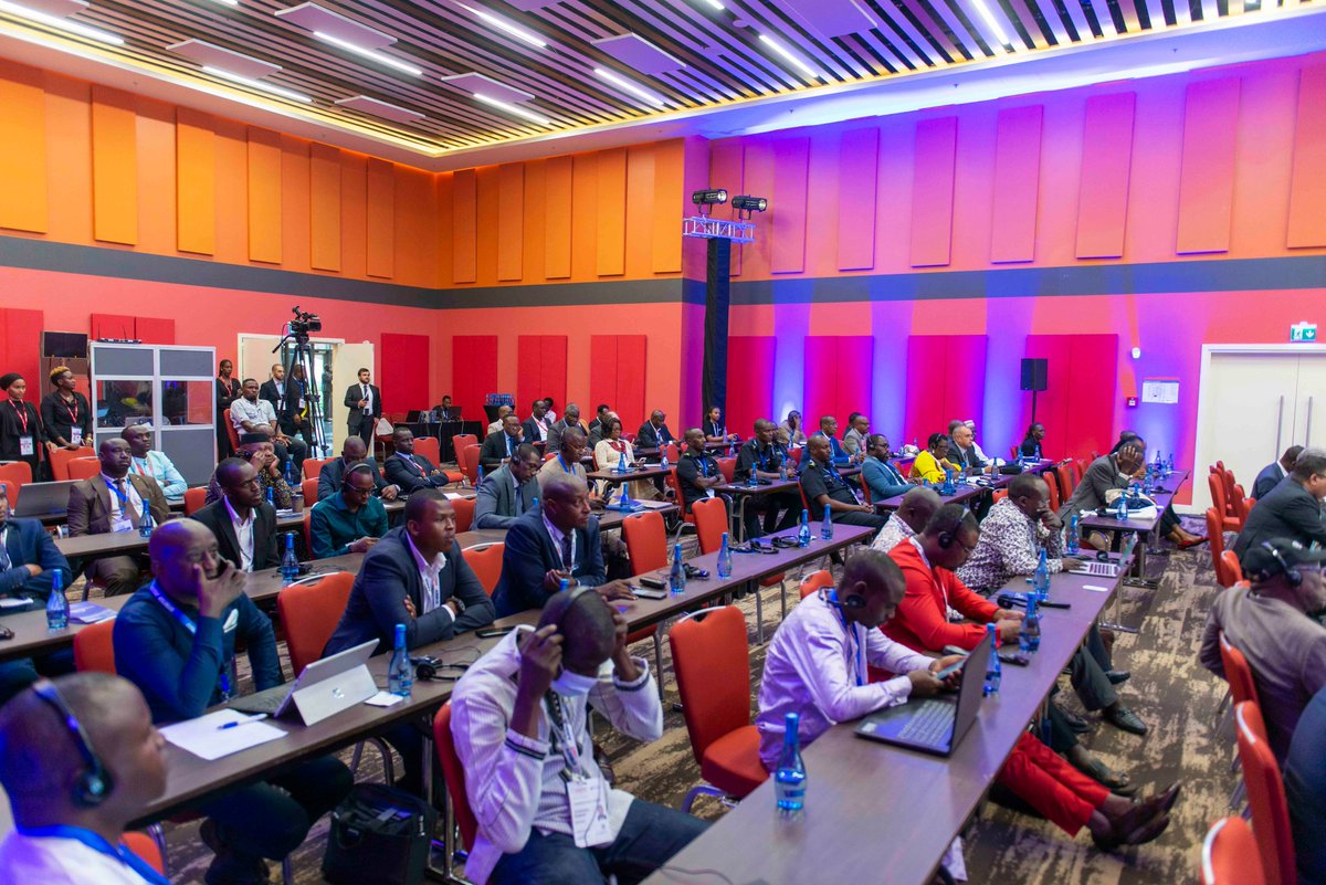 ZiplineRwanda's tweet photo. On the sidelines of the Aviation Africa Summit we attended the #SMIESA conference and our General Manager, @Eden_benShami moderated a panel discussion on UAS Operation, UTM, and Advanced urban air mobility development  where @Melrusa was a panellist again
#SMIESA2022 https://t.co/vL6cTFFi1C