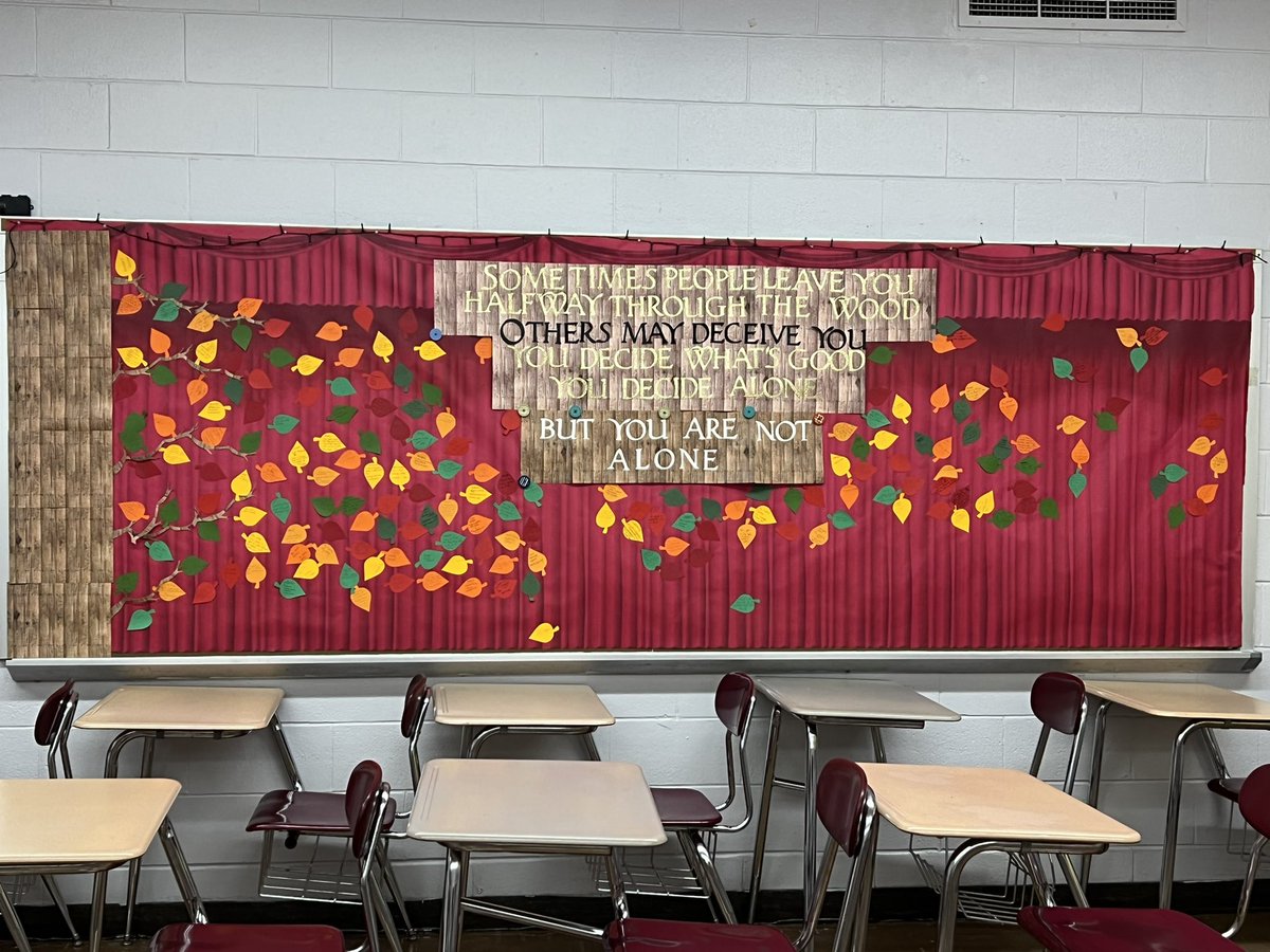 used Into the Woods lyrics for this year’s getting to know my students activity and to remind them that they are not alone!